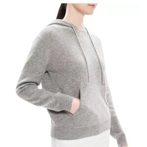 Theory Cashmere Wool Blend Hooded Sweater